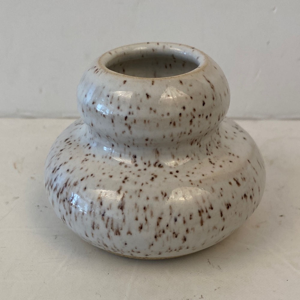 Speckled Cream Ceramic Vase